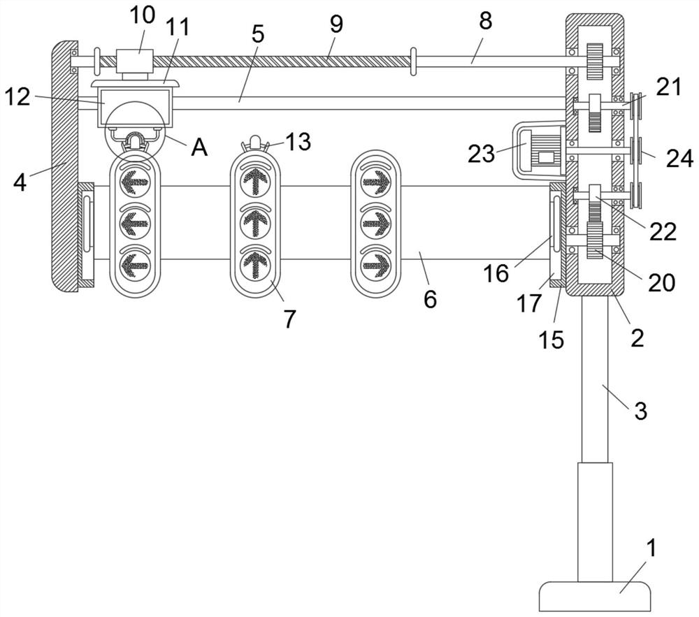 Traffic incident early warning device based on traffic flow space-time mutation