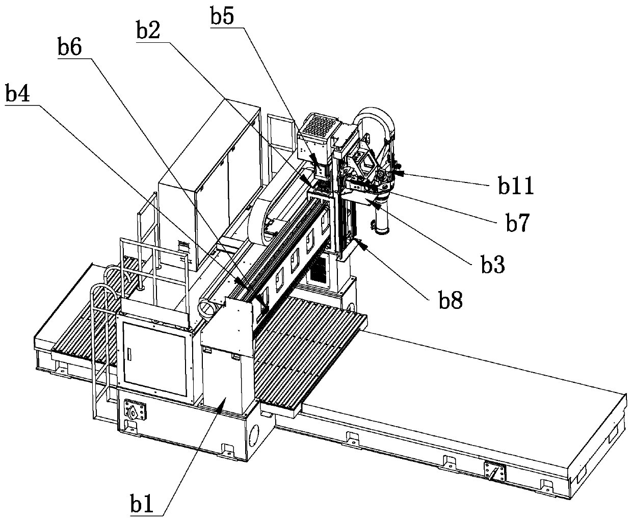 Three-dimensional five-axle 3D laser cutting machine