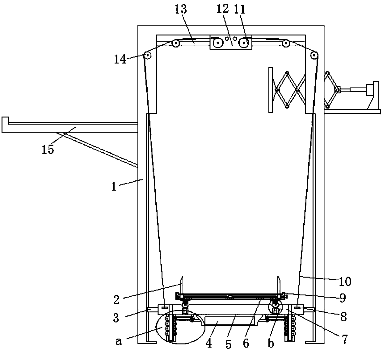 Electrical equipment installing and lifting device