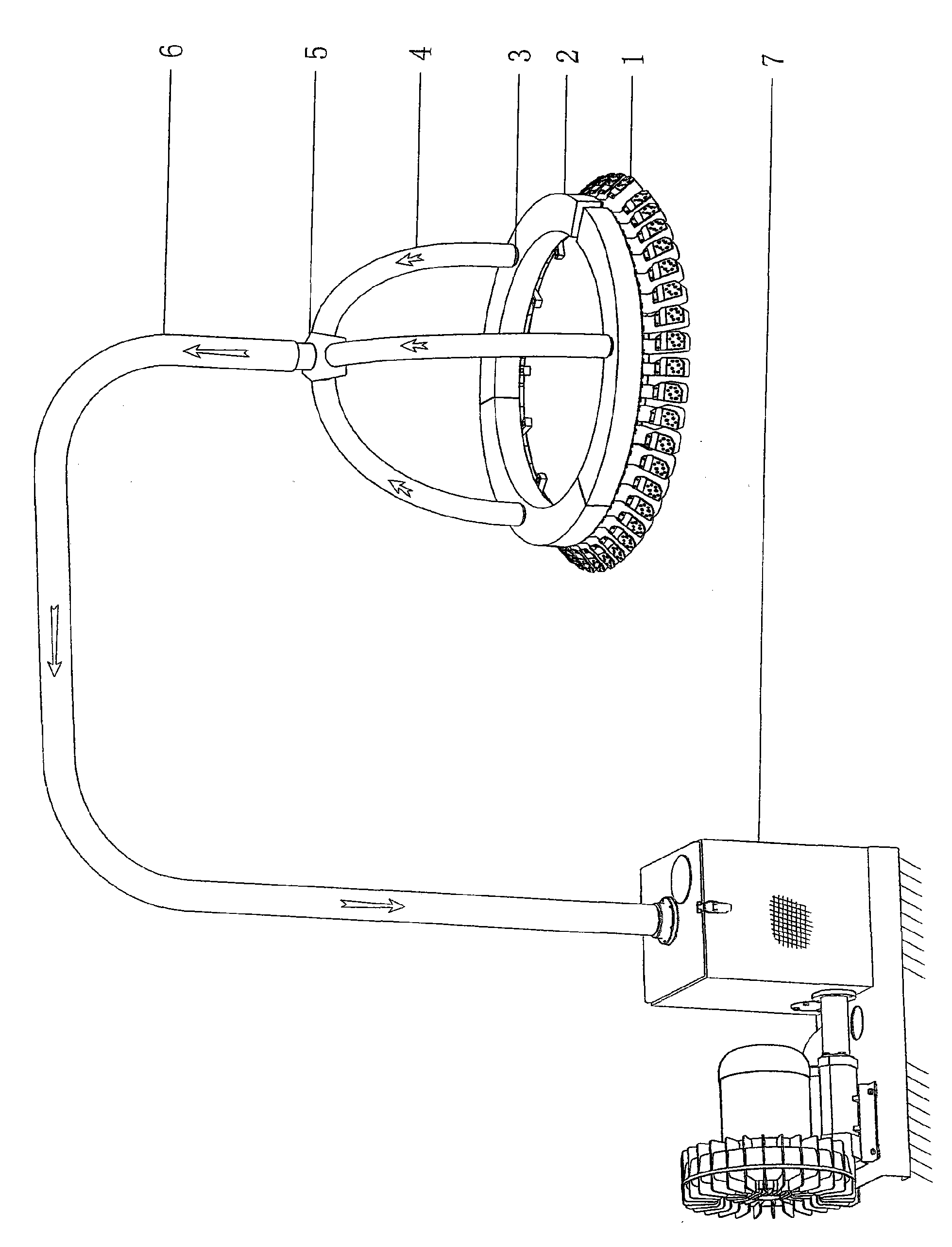 Yarn feeding device of weaving machine