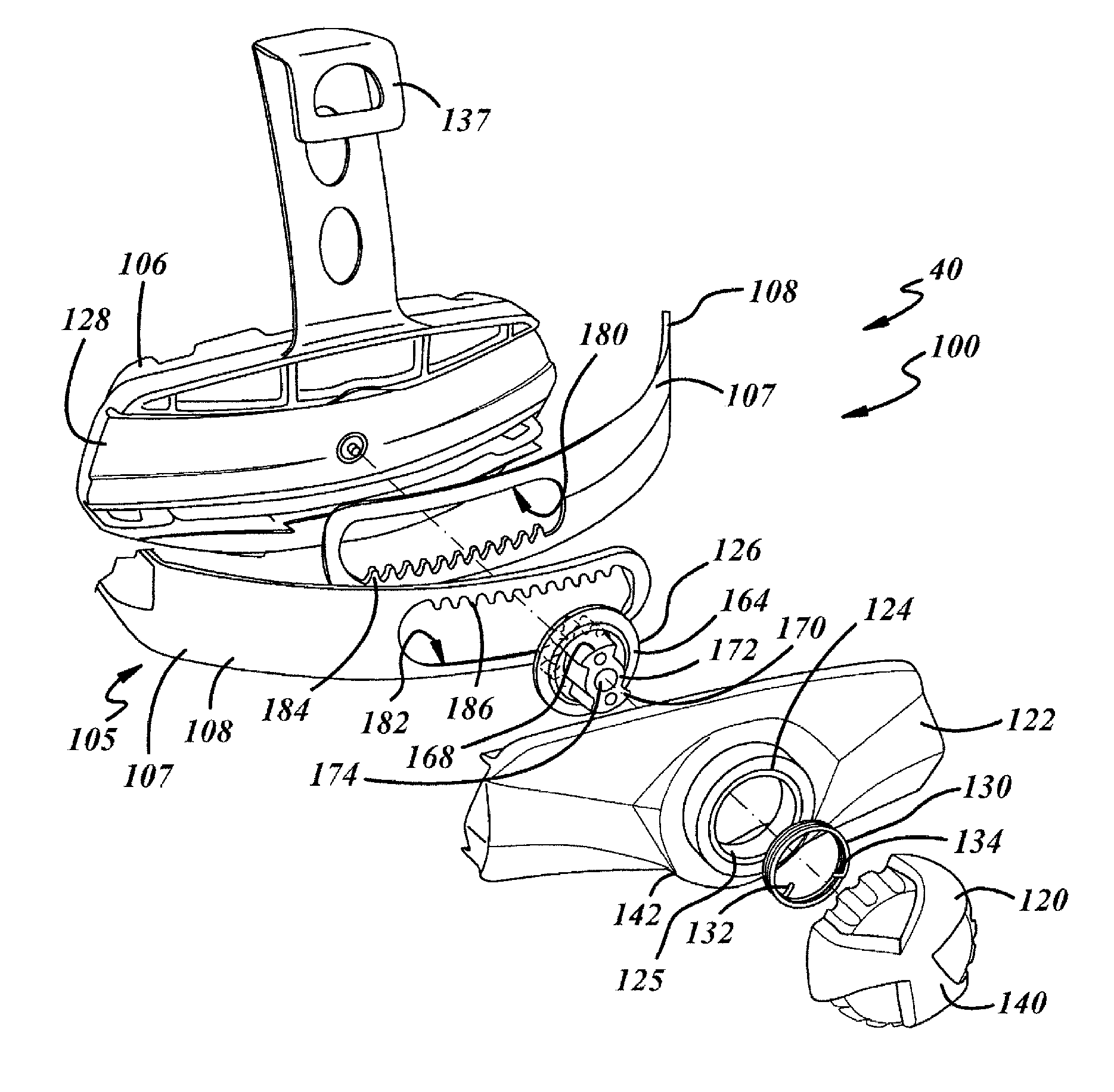 Helmet adjustment system