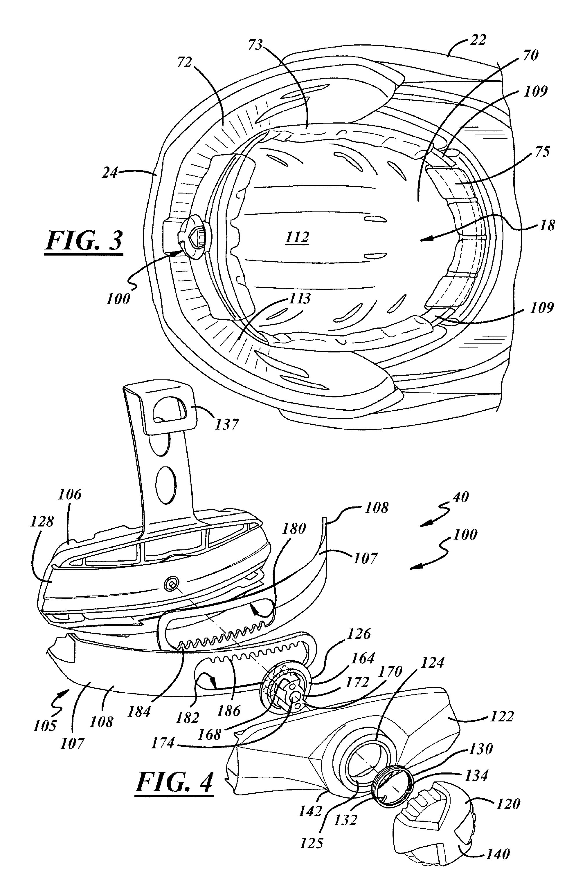 Helmet adjustment system