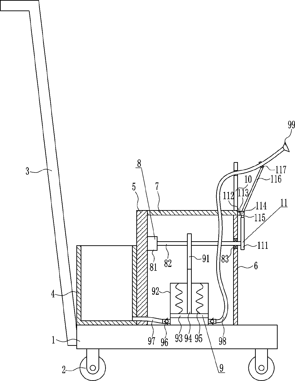 Pesticide spraying equipment for agricultural planting