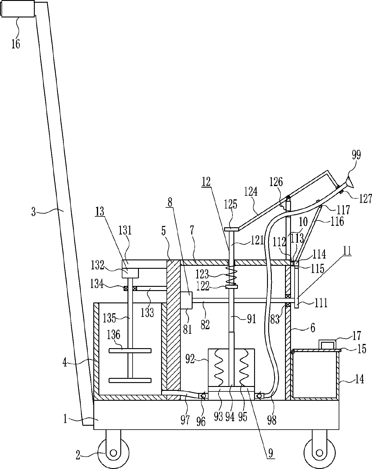 Pesticide spraying equipment for agricultural planting