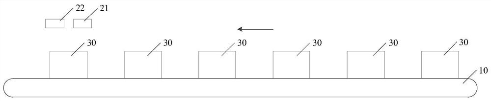 Product detection device and method, and product assembly line