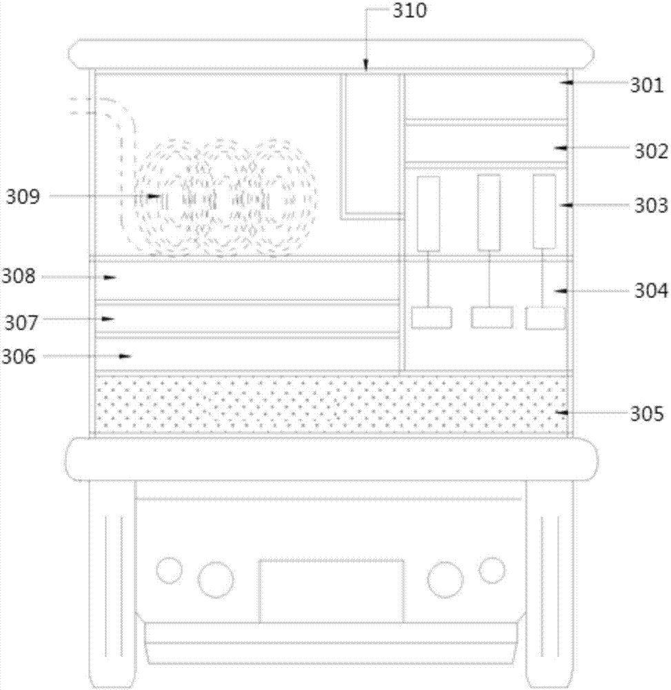 Electric four-wheel manned movable code-scanning-payment vehicle washing device