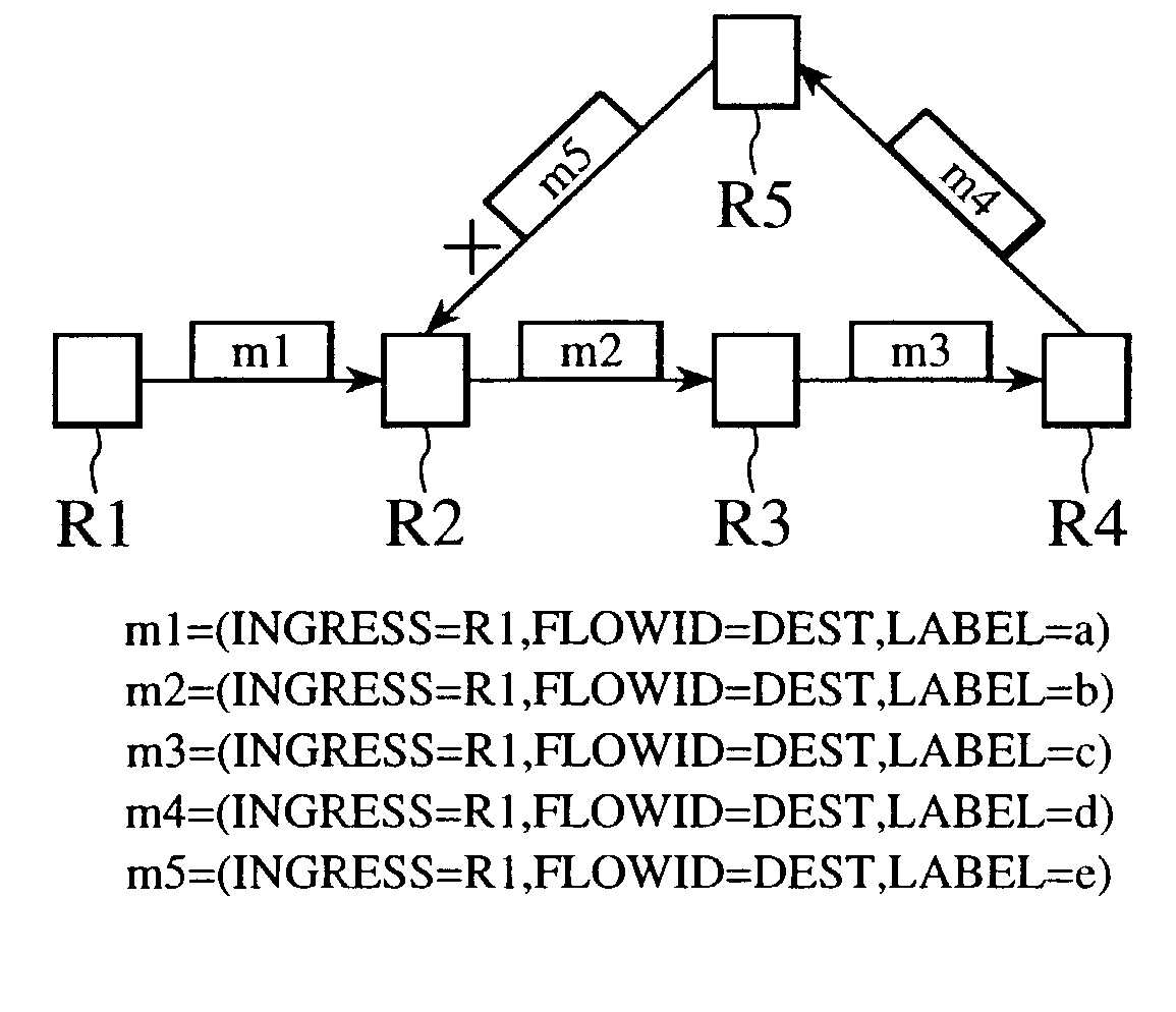 Scheme for label switched path loop detection at node device