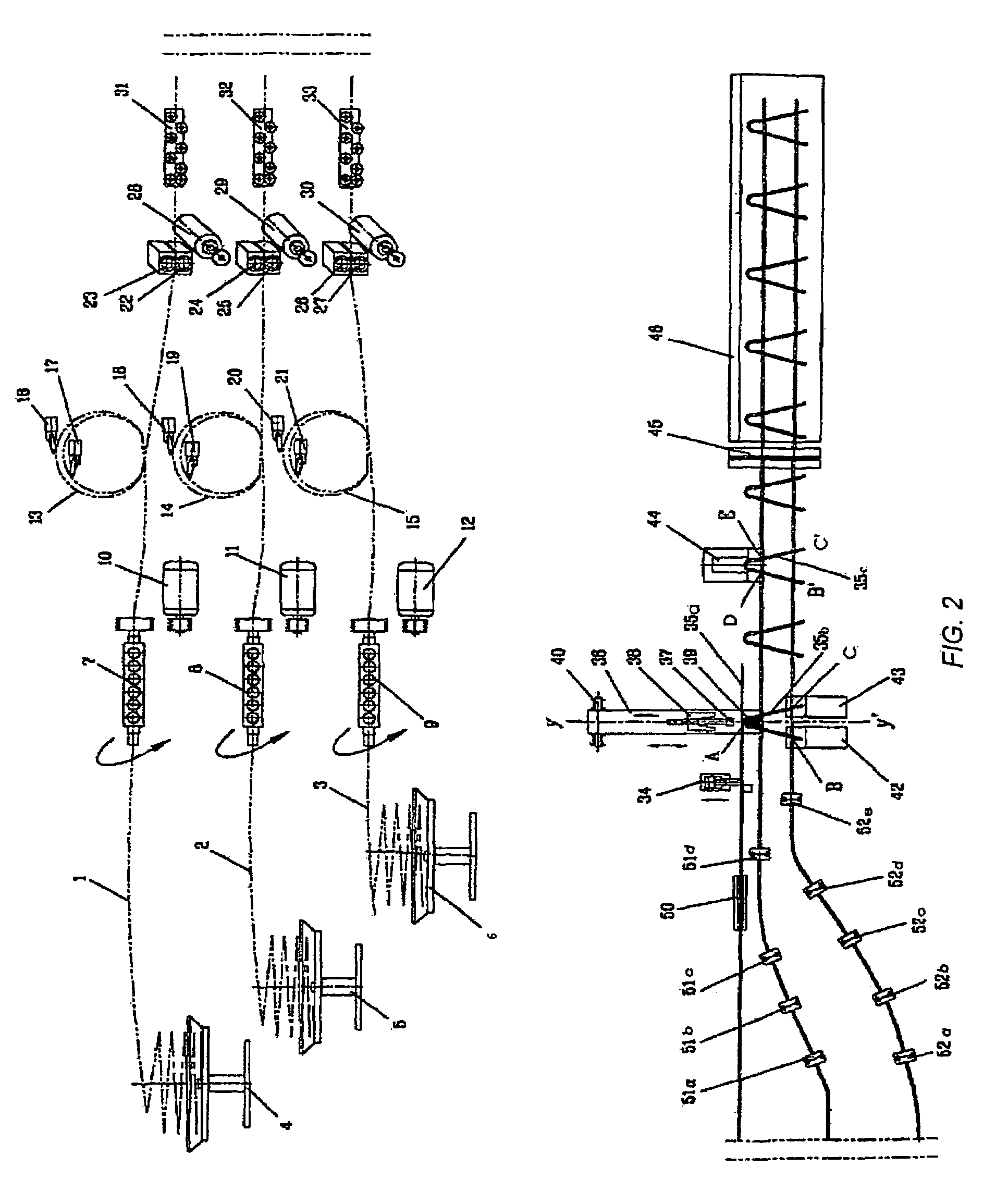 Method and machine for the production of reinforcement and dowel side frames for concrete reinforcement from wire or rod or other material of prismatic cross section