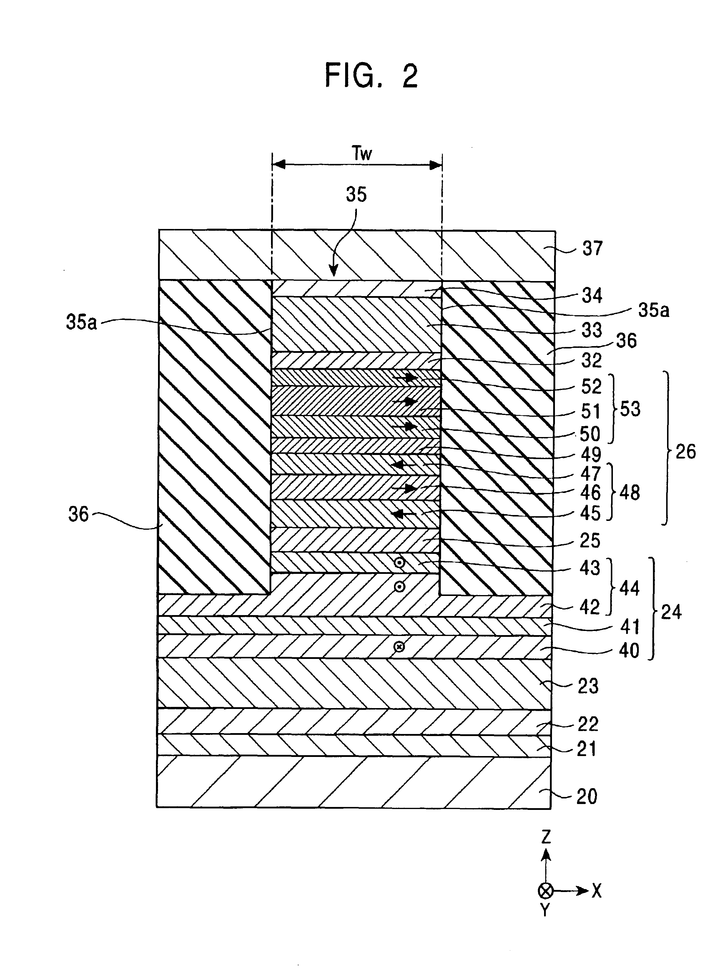 CPP mode magnetic sensing element including a multilayer free layer biased by an antiferromagnetic layer