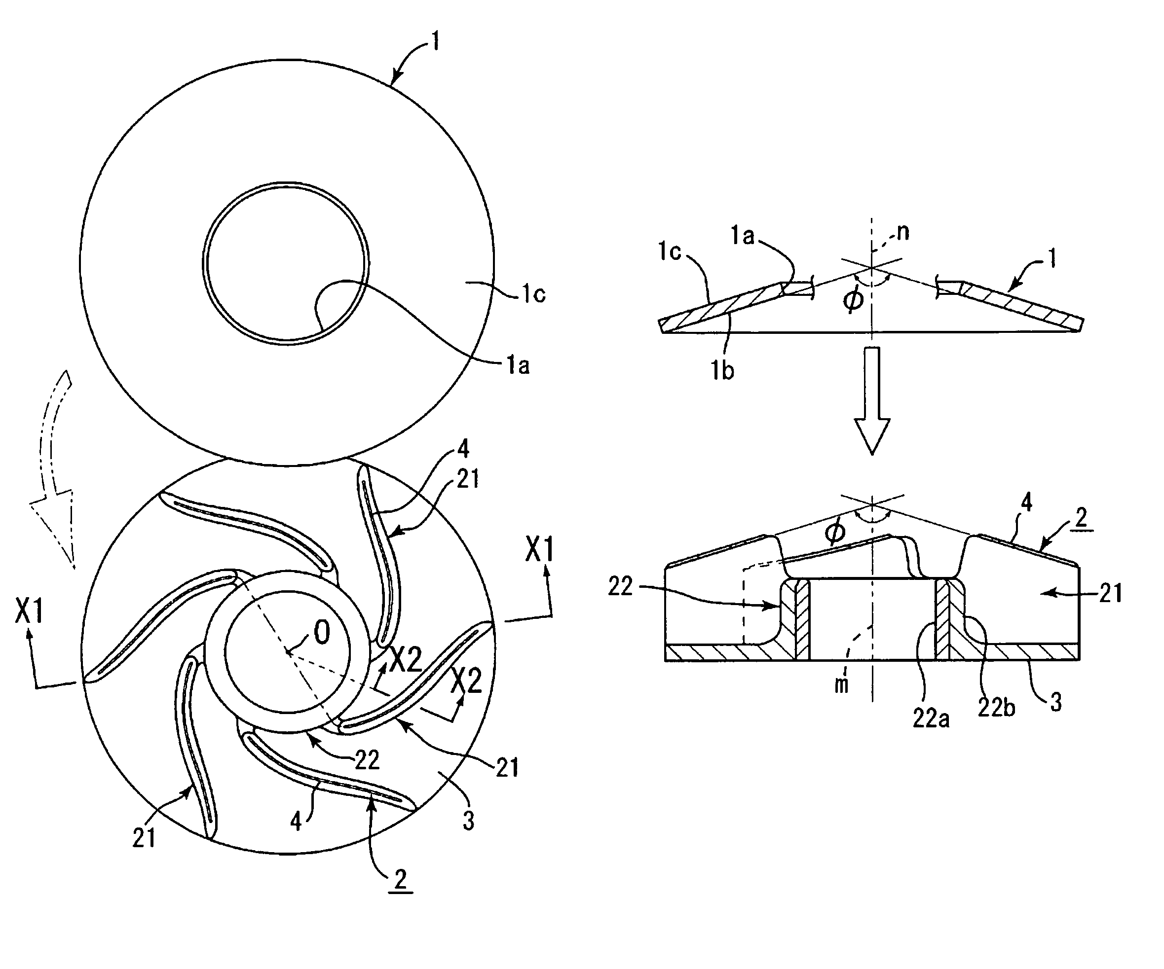 Method for manufacturing closed impeller