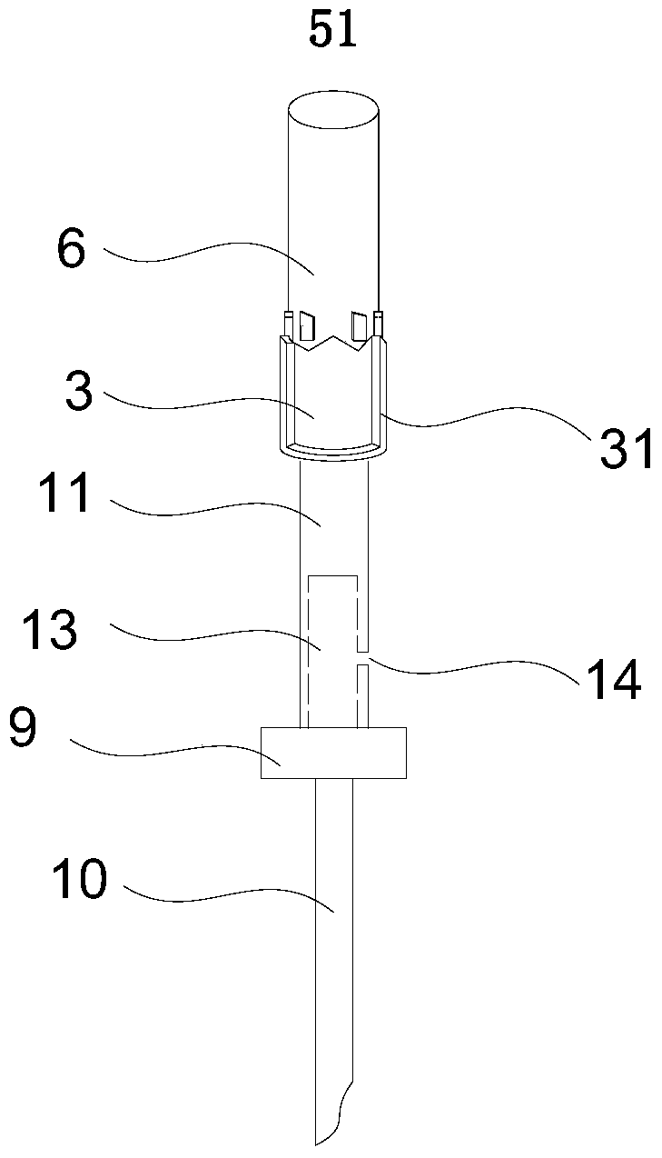 A spring-type automatic spraying one-piece nozzle