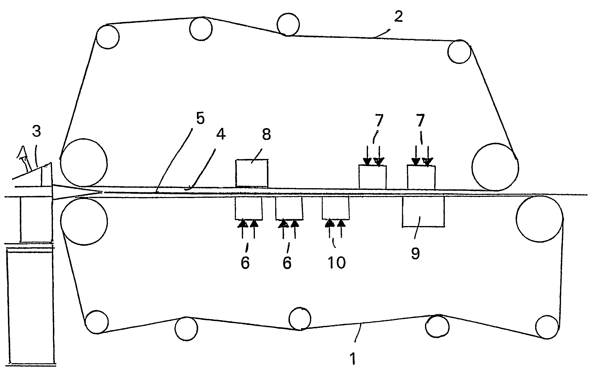 Method for controlling the temperature of a cellulosic web entering a dryer