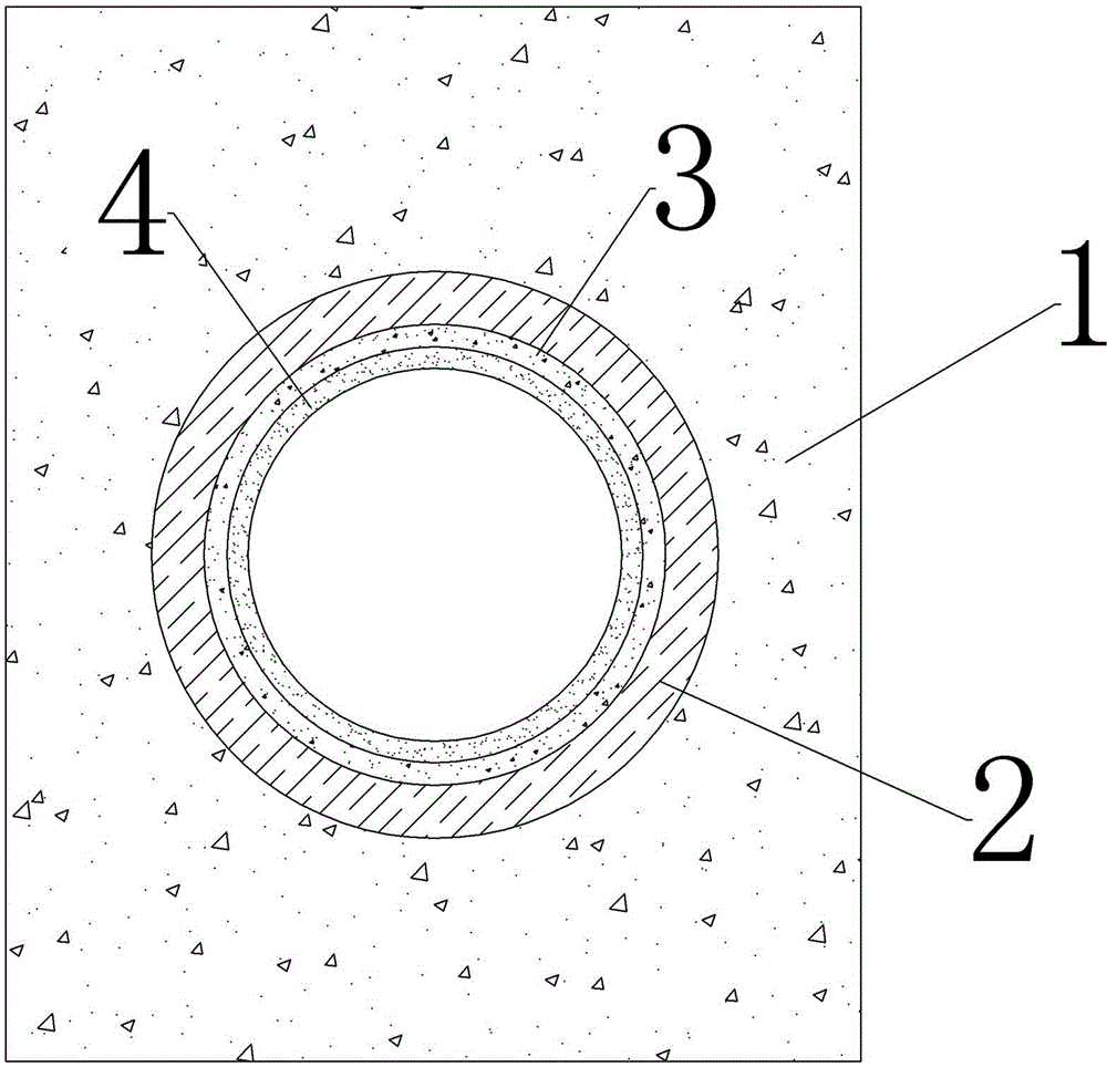 Water-saving irrigation pipeline and construction method thereof