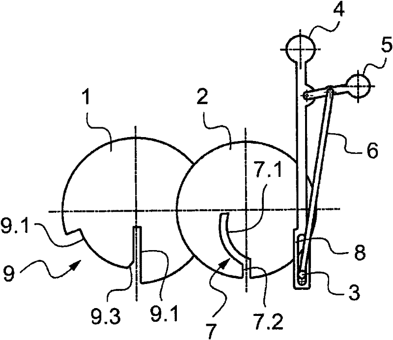 Aircraft throttle control device including a cam coupling