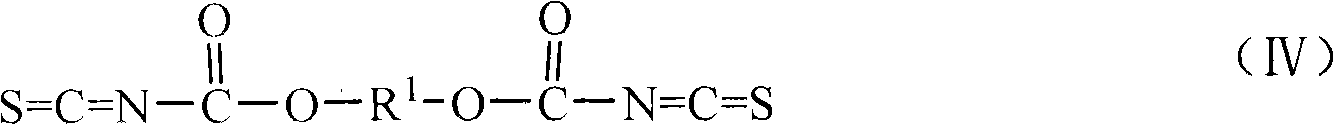 Use of diester isosulfocyanate in sulphide ore floation and preparation method thereof