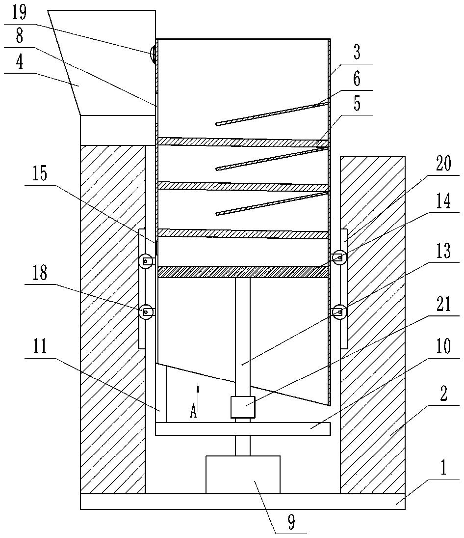 Tea leaf screening device