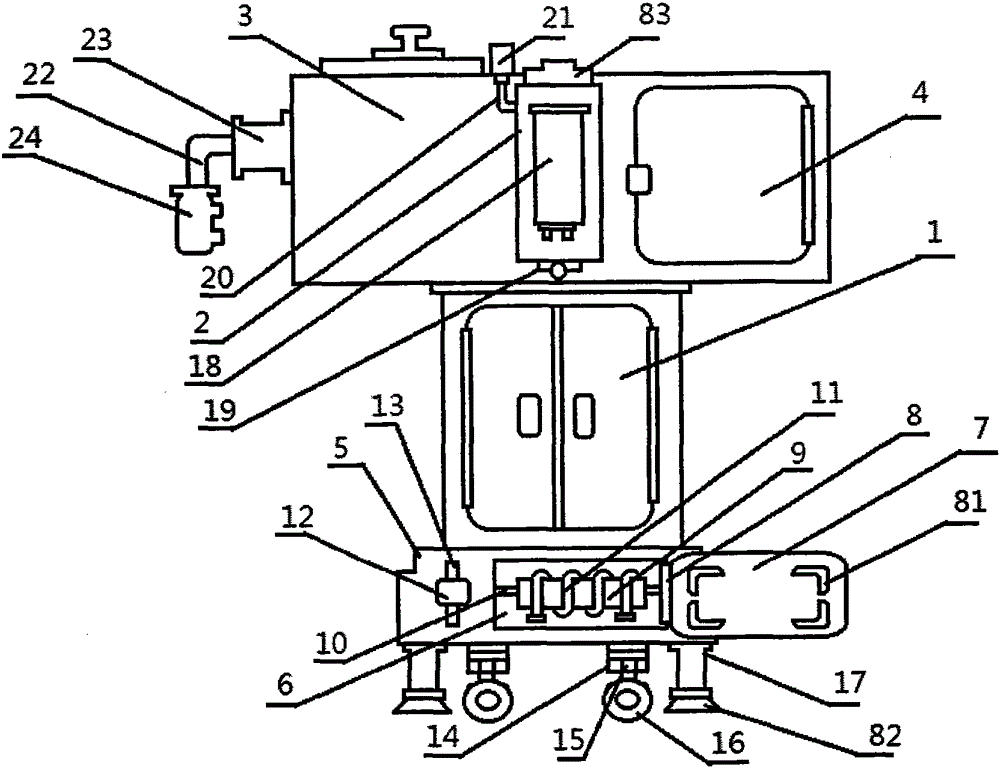 Tumor interventional dosing drainage treatment device