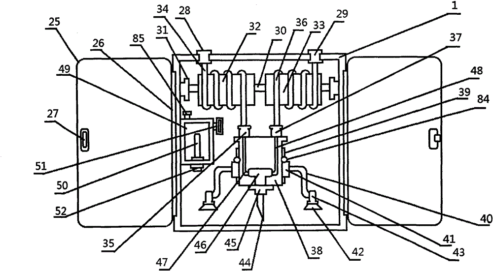 Tumor interventional dosing drainage treatment device