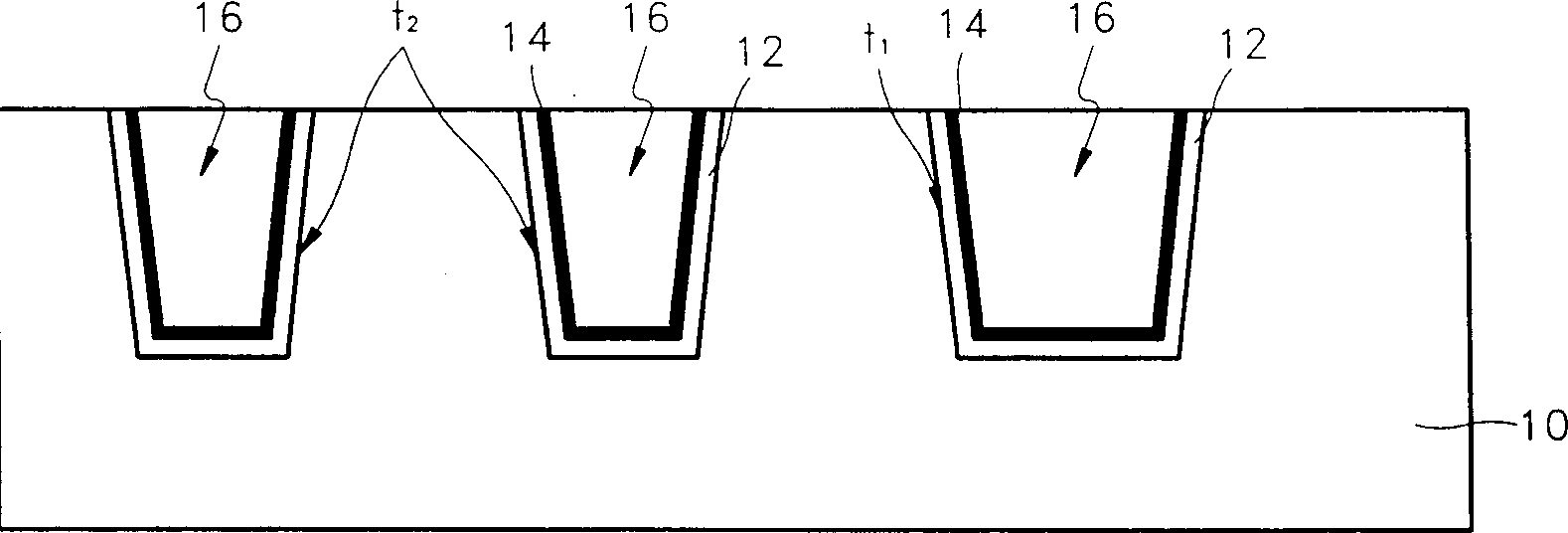 Semiconductor device with shallow-channel isolation structure and its preparing process