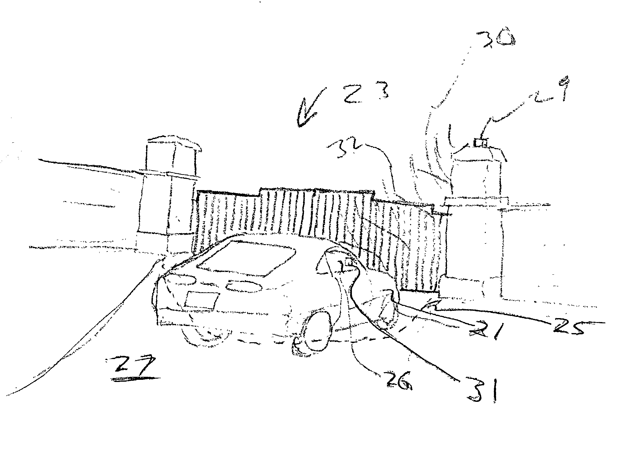 Manual override apparatus and method for an automated secure area entry access system