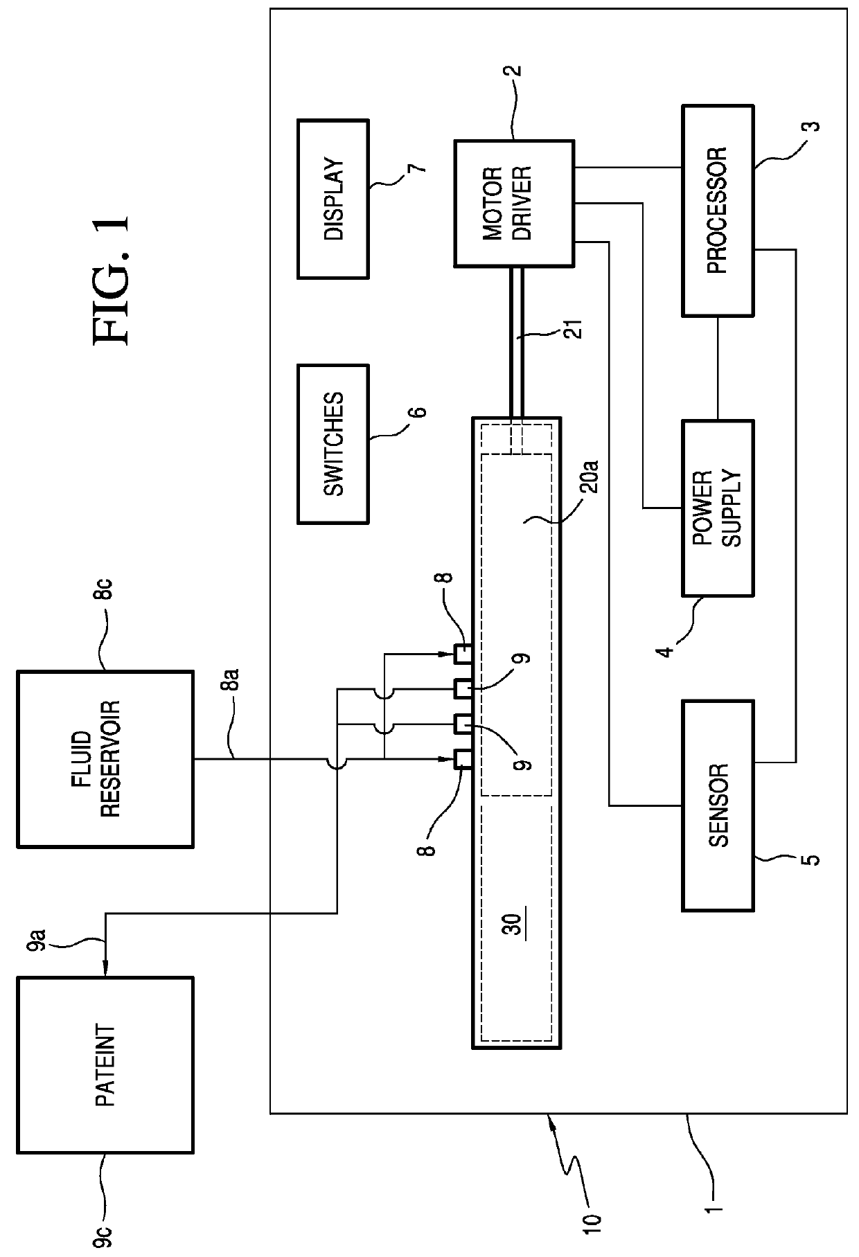 Pump device and method therefor of conveying fluid, and method of manufacturing the pump device