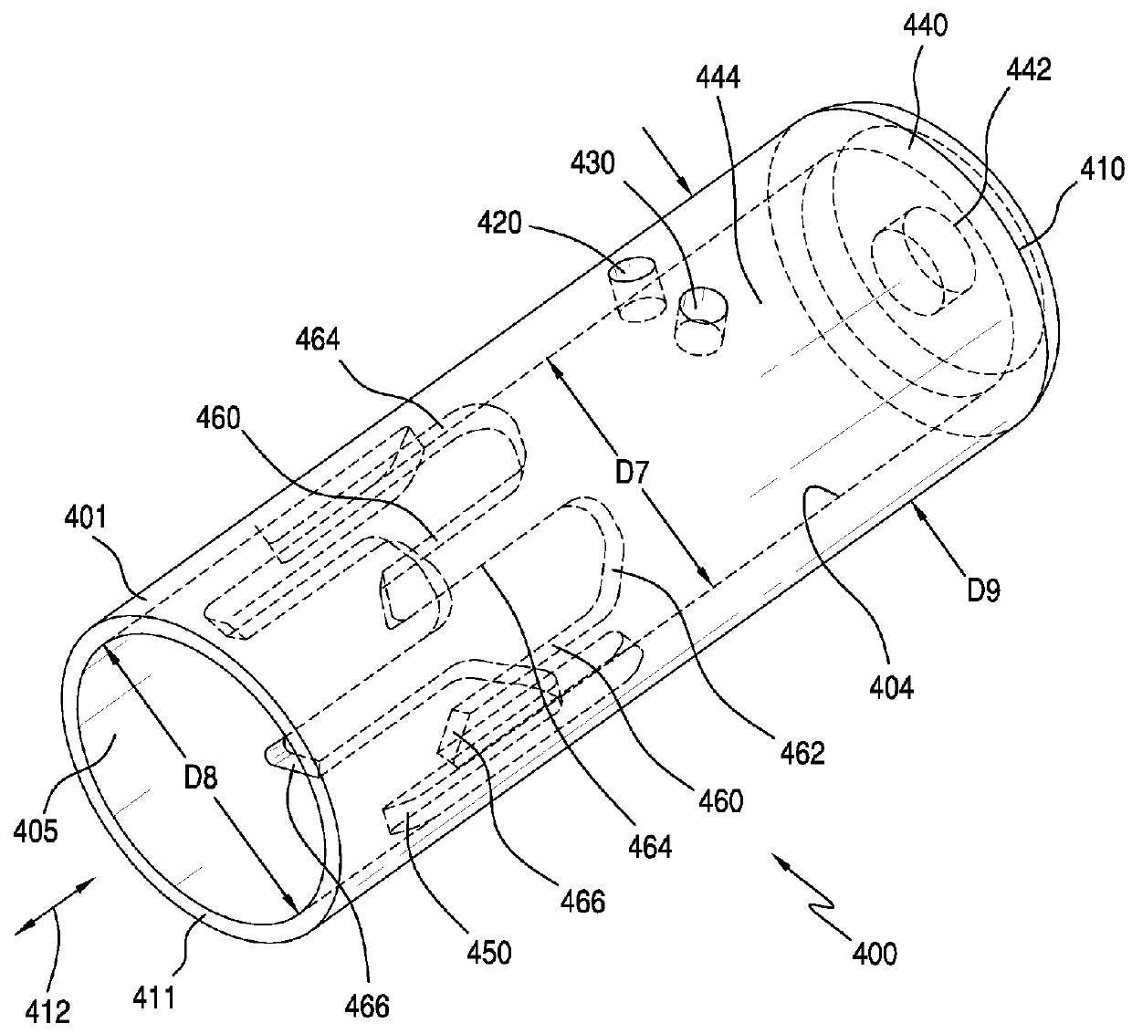 Pump device and method therefor of conveying fluid, and method of manufacturing the pump device