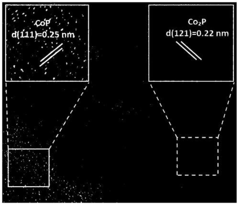 A COP/CO with high HER and OER catalytic activity  <sub>2</sub> The preparation method of p composite catalyst