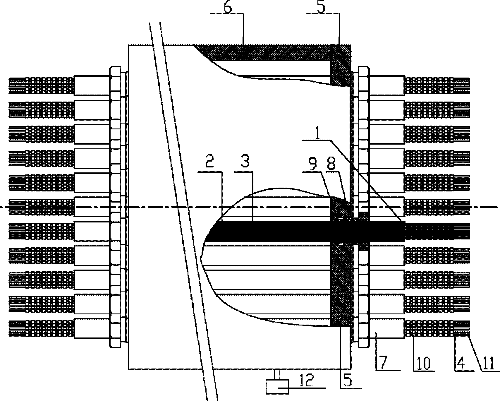 Electrical penetration piece sealed by ceramics and metal and used for nuclear reactor