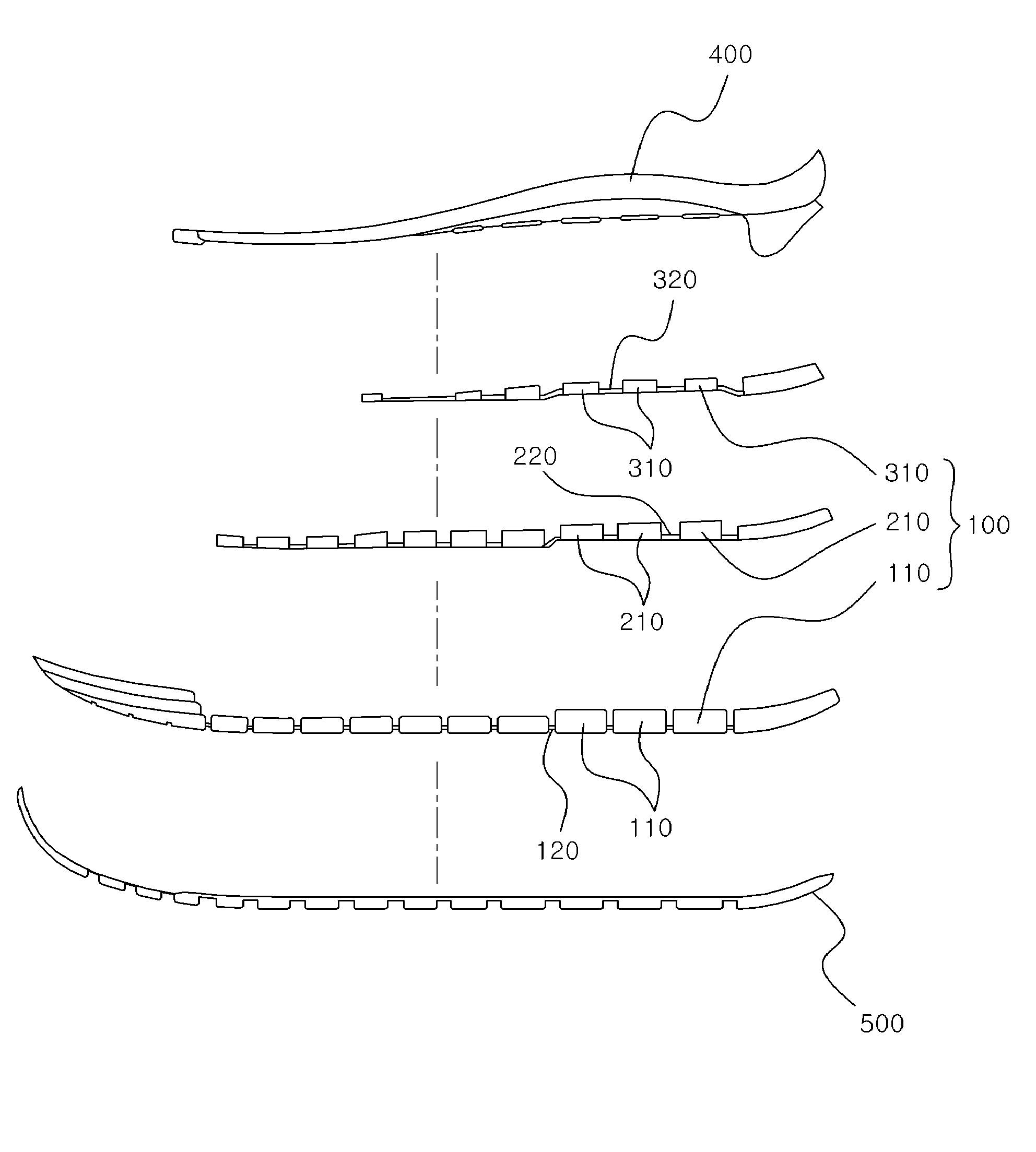 Customized shoe sole having multi-level cushion column