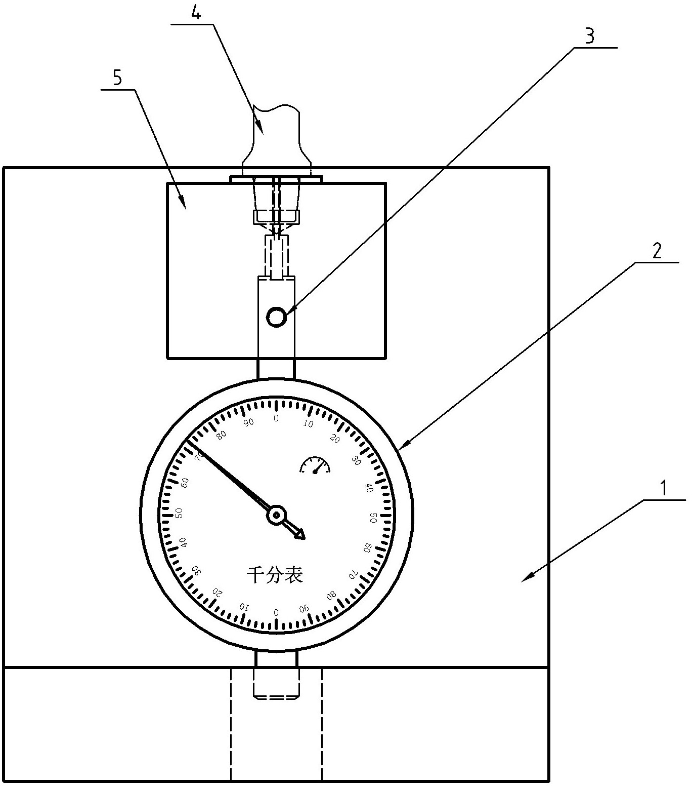 Special measuring tool for 10-degree end face of hyperfine structure (HSF)-10 handle