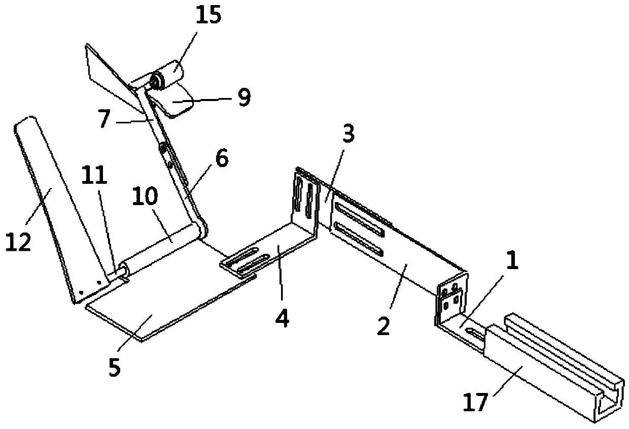 Foldable throttle control device operated by left leg of disabled person