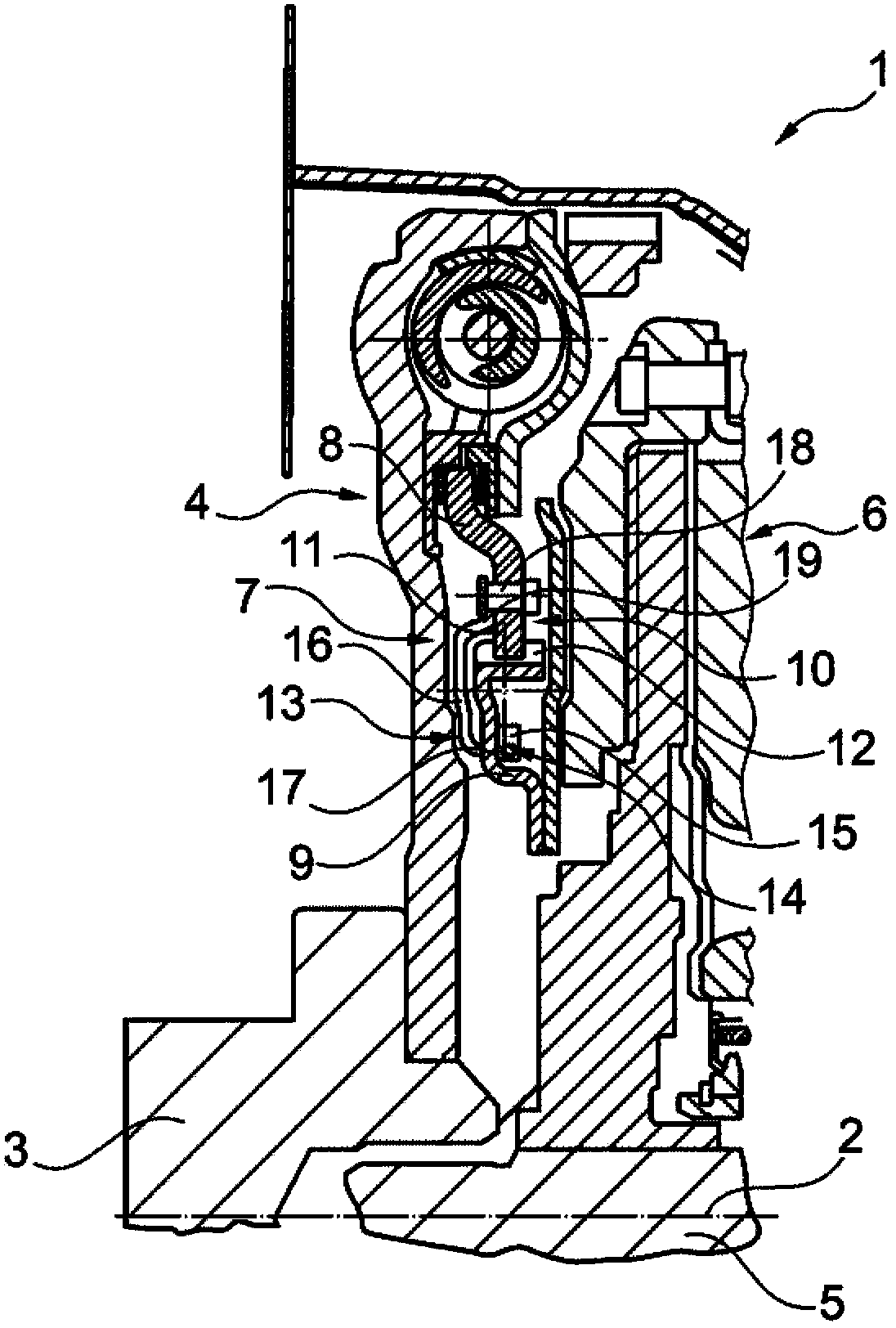 Device having a plug-in connection