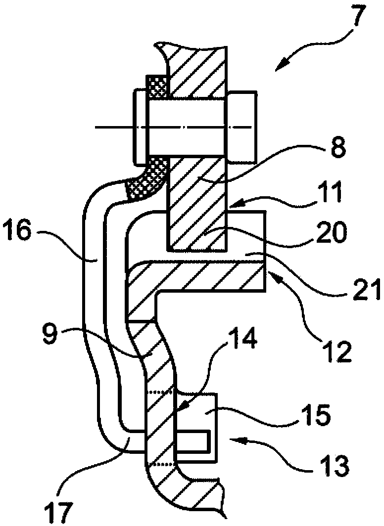 Device having a plug-in connection