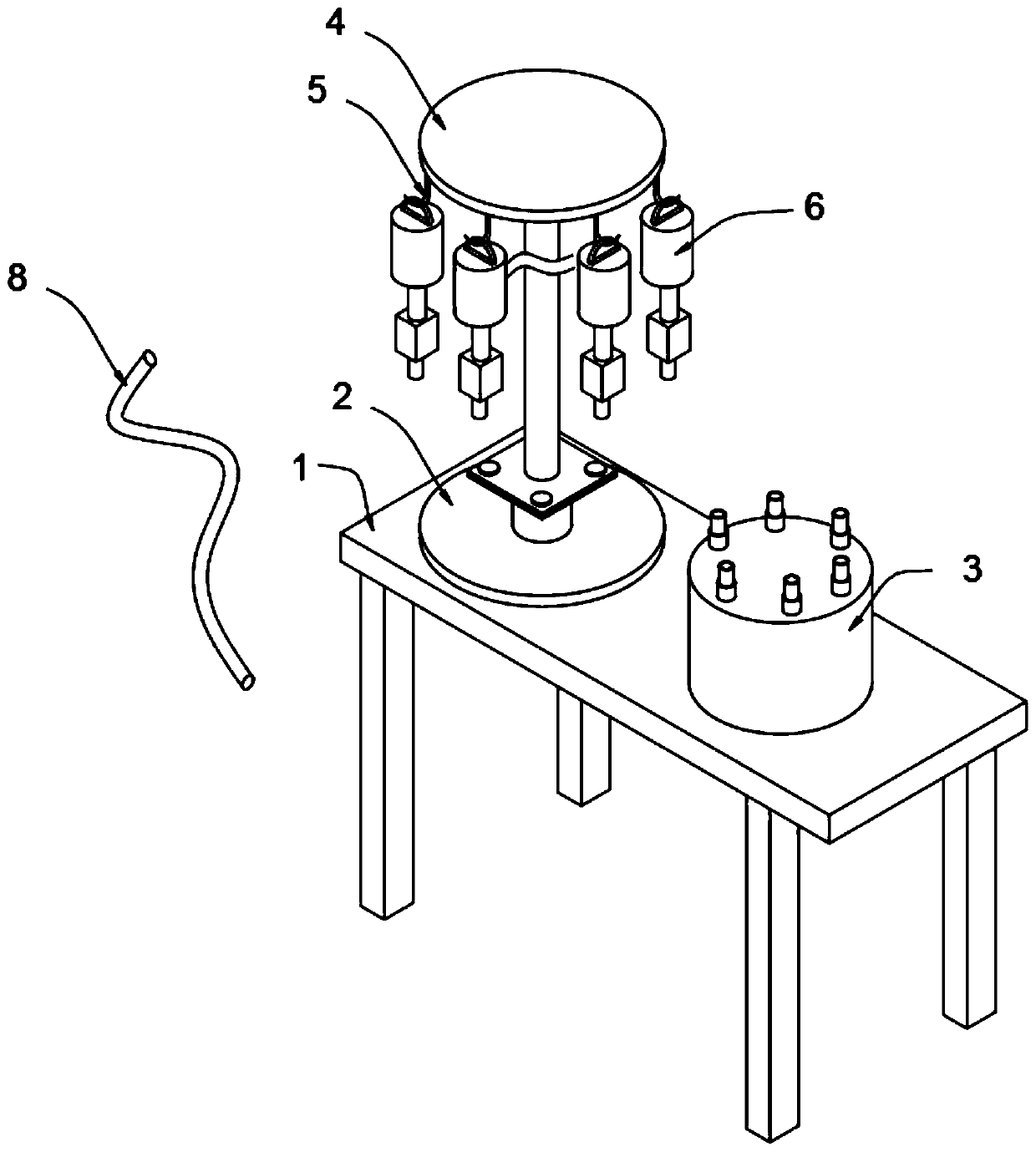 Semiautomatic infusion preparation apparatus for neonatal parenteral nutrient admixture