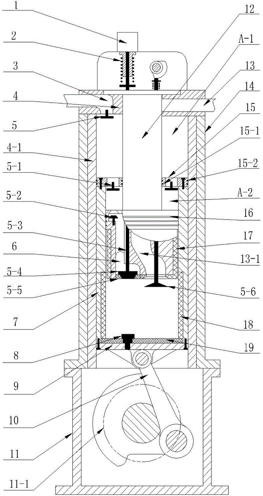 Cylinder-driving two-stroke engine