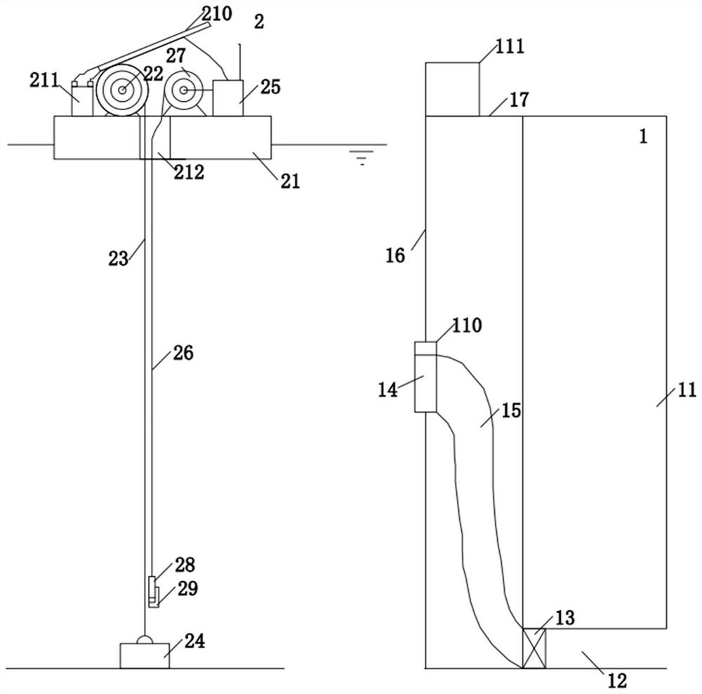 A guiding device and method suitable for draining turbidity and storing clear water source reservoirs