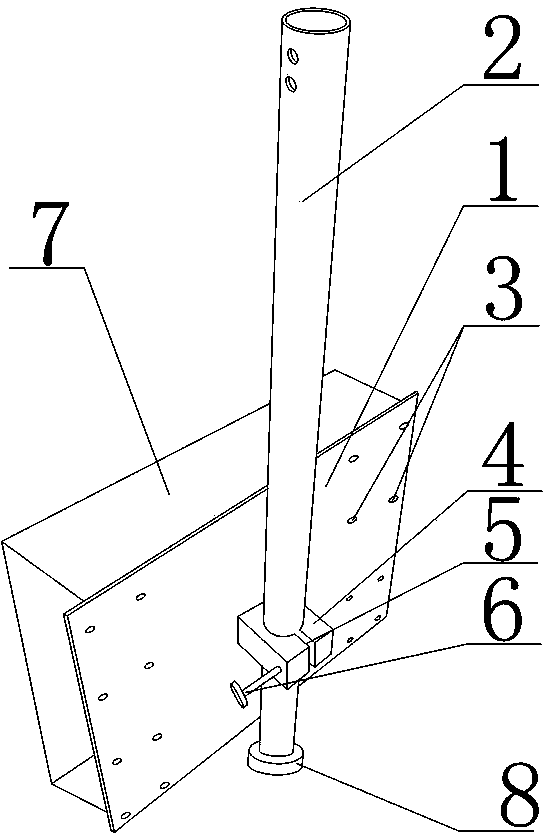 Adjustable suspended type dustproof support of automobile detection displayer