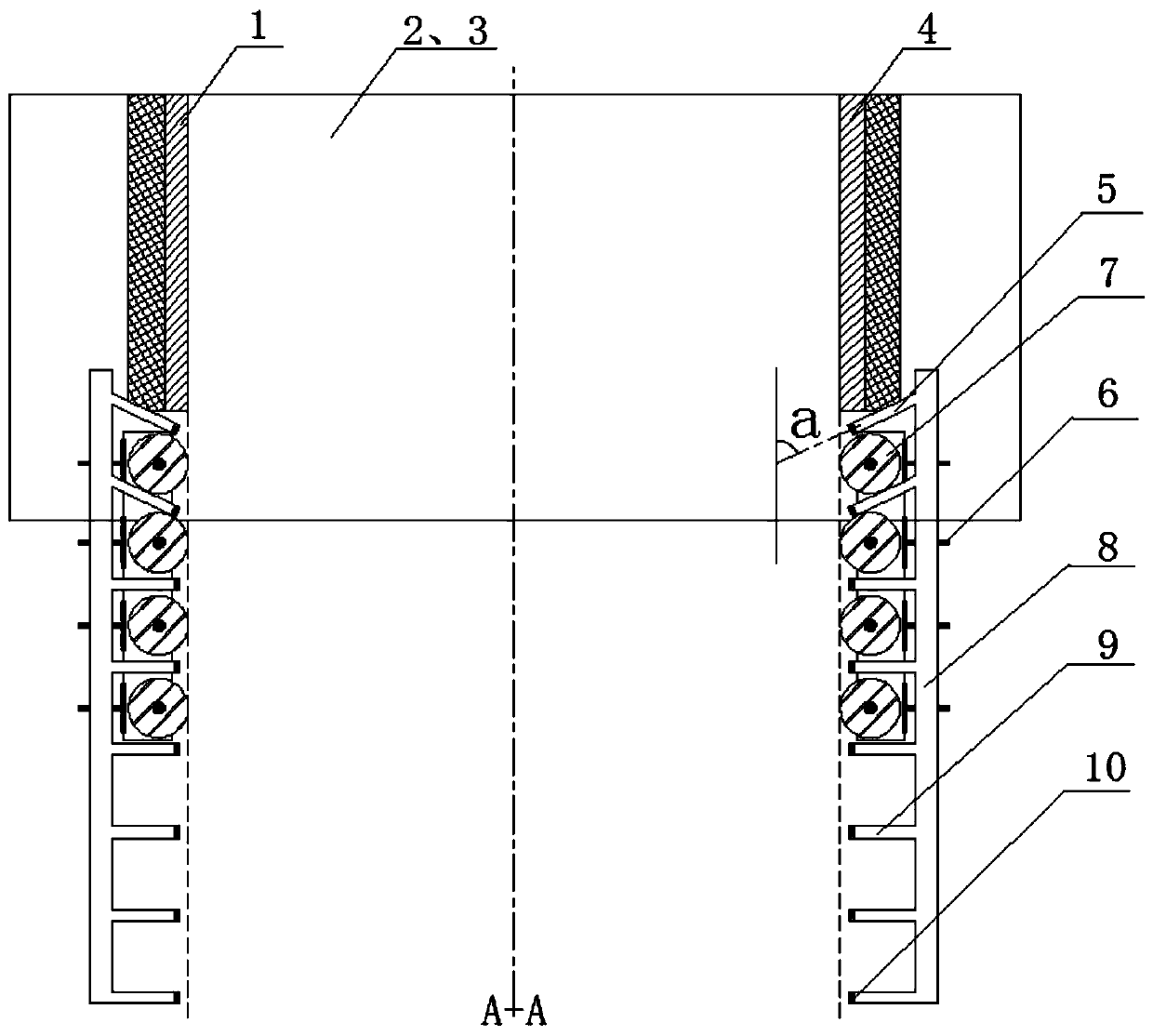 Method and device for inhibiting size of austenite grains at corners of continuous casting slab