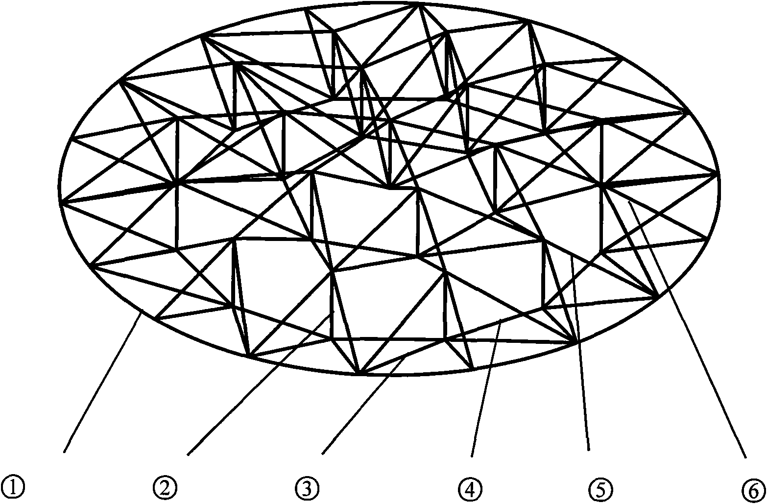 Stiffness-supported dome structure