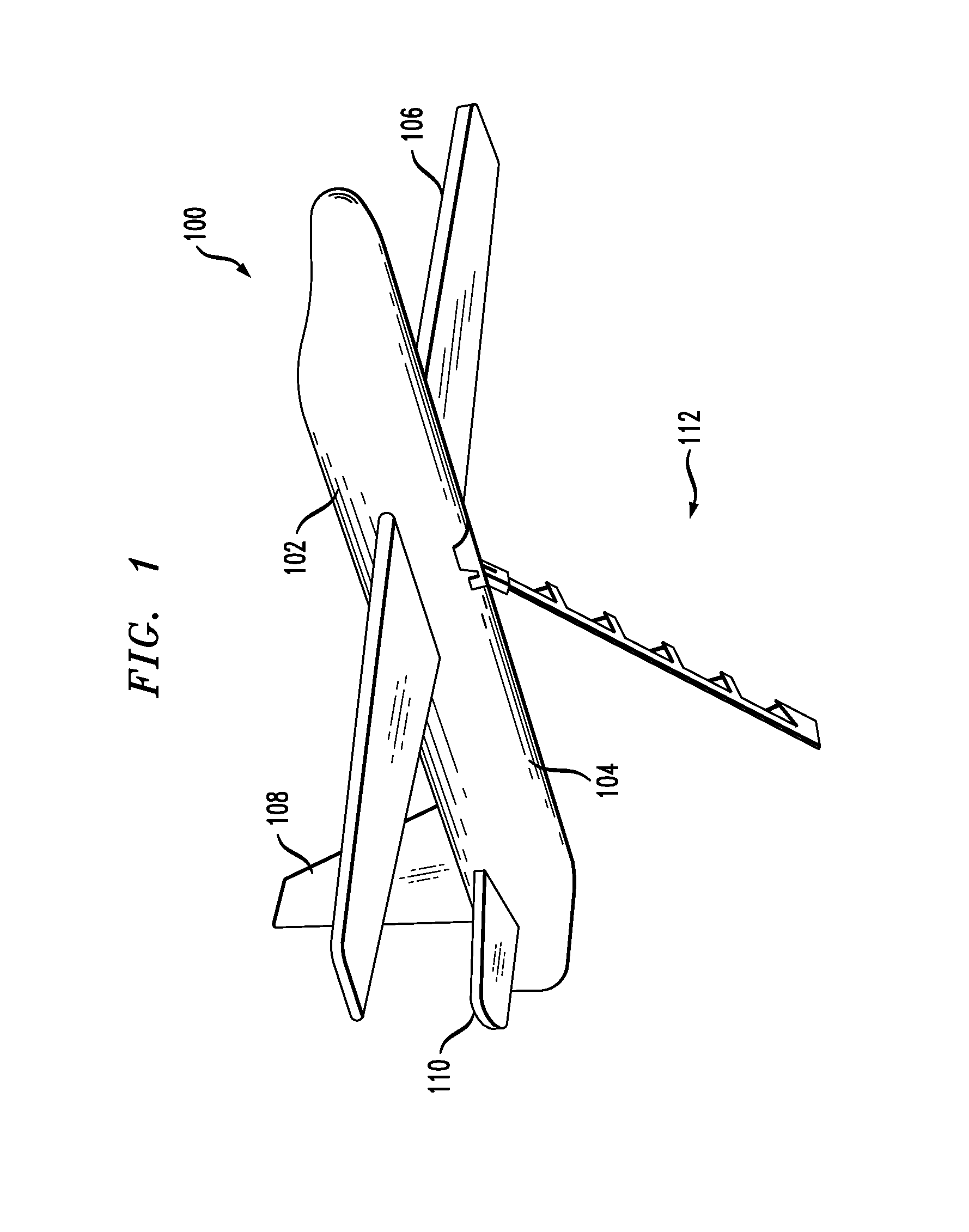 UAV arresting hook for use with UAV recovery system