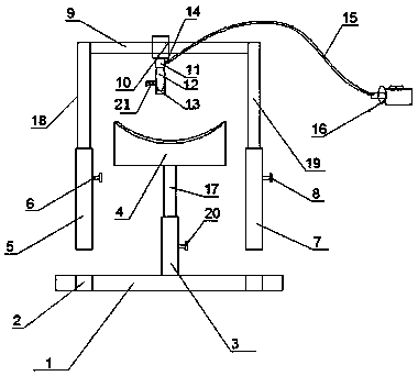 Puncture part pressing device for cardiovascular intervention operation