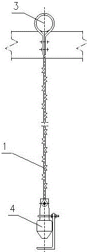 Flexible polar line for wet type electrostatic dust collector