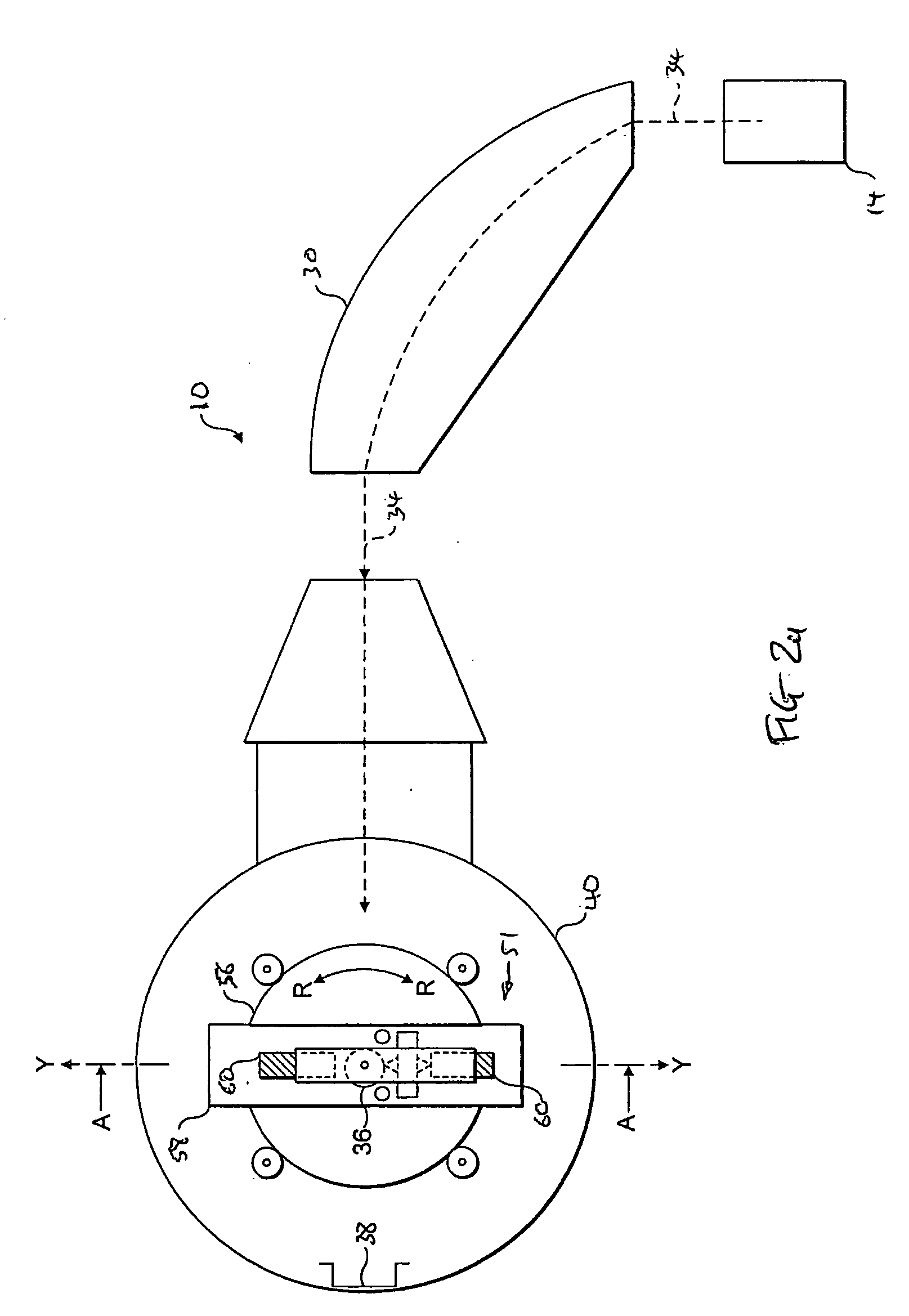 Ion beam monitoring arrangement