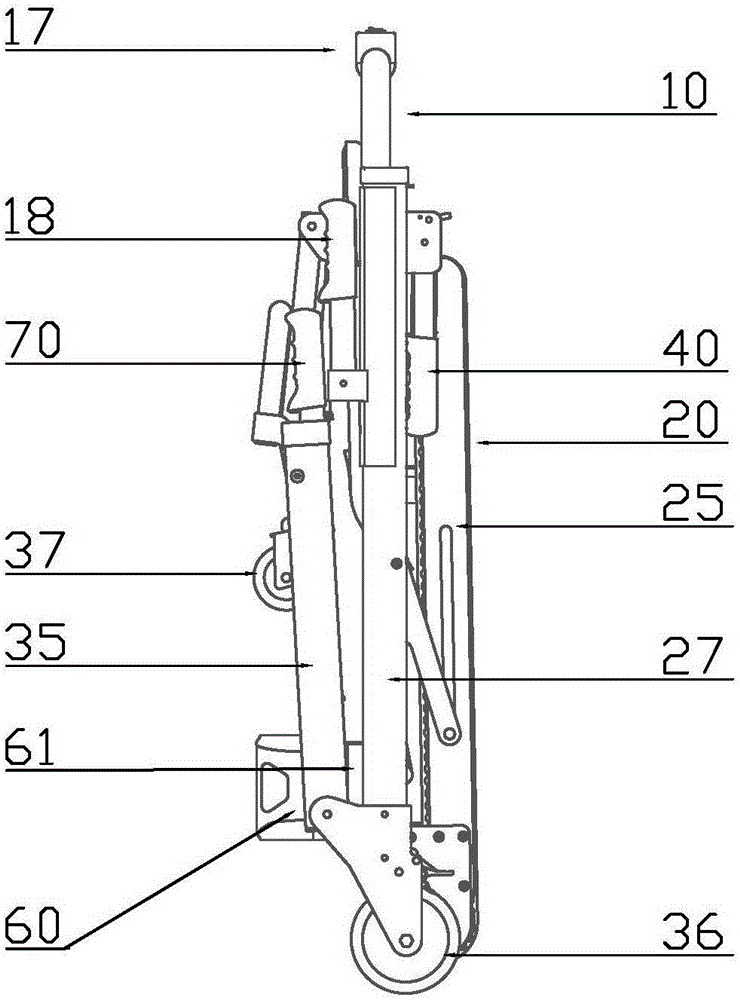 Automatic stair climbing chair