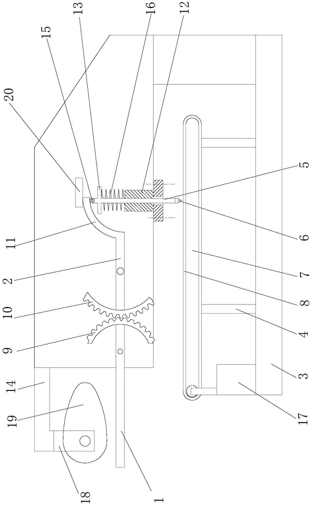 Device for cutting fritters