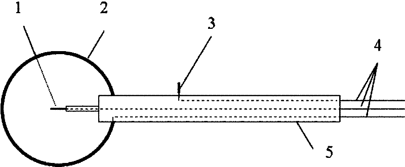 Diagnostic device of radio frequency discharge plasma