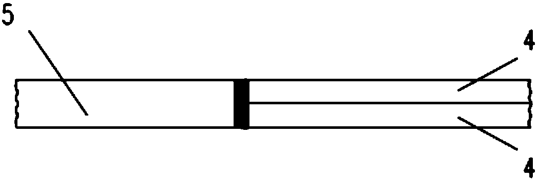 A single-double continuous coil