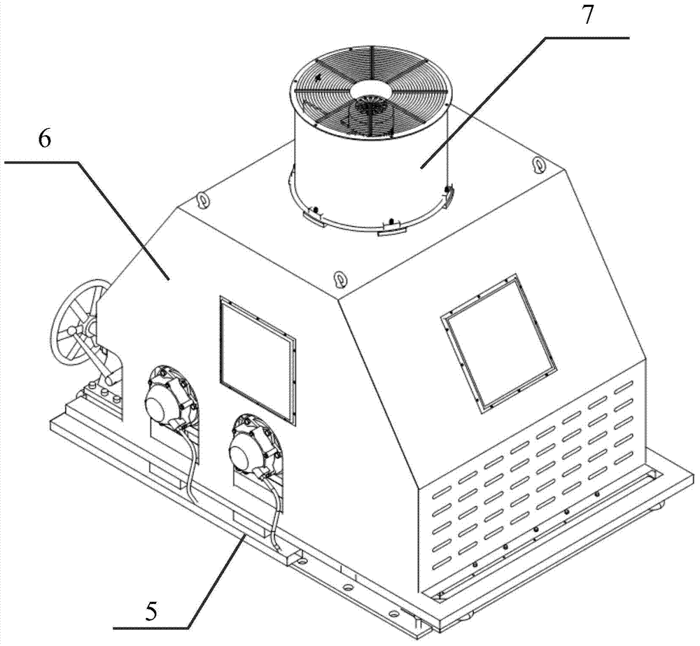 High-speed EMU axle end grounding device wear test bench