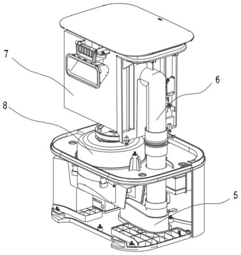 Recycle bin with disinfection module and cleaning device