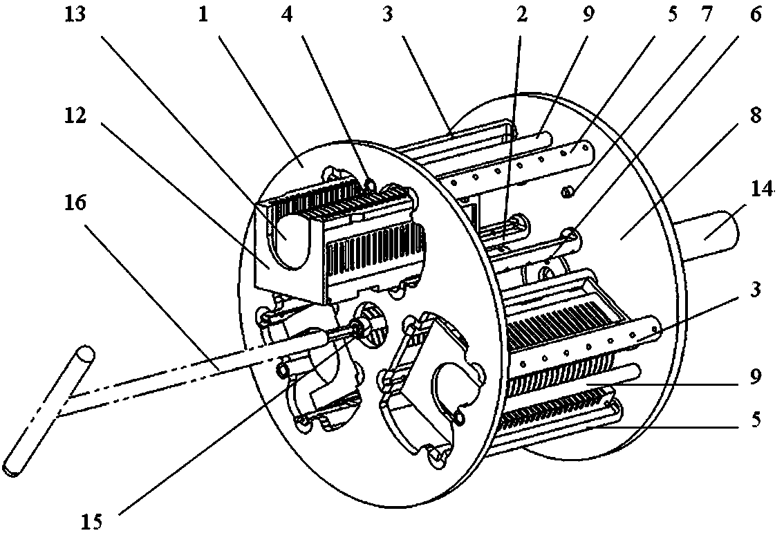 Multi-station rotary support special for rotary washing device